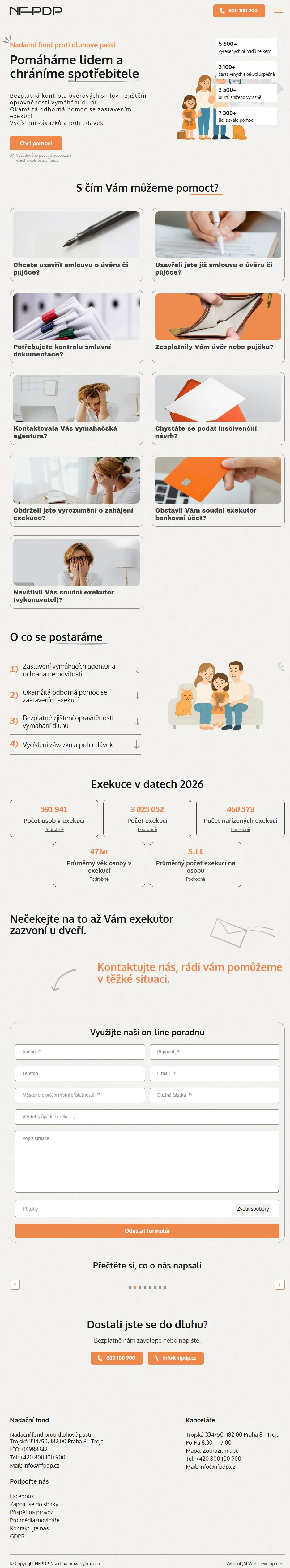 NFPDP: Zvýšení počtu žádostí o pomoc o 220 % během 4 měsíců